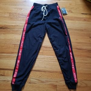 NWT Authentic Men Ed hardy Silky  Fleece Lounge Workout Athletic Pants Sz  Med/S